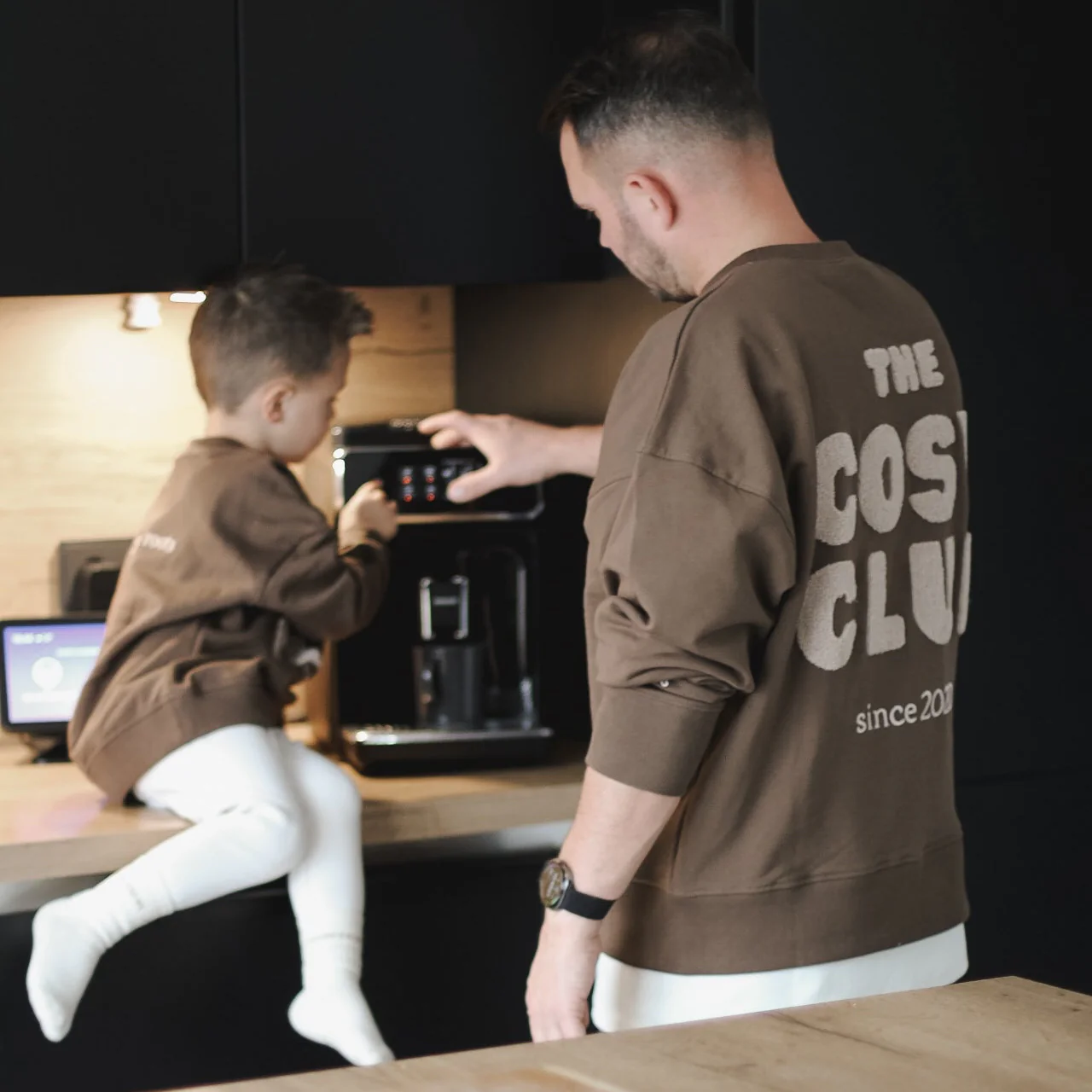 Family Sweatshirt - Chocolate Brown - The Cosy Club - Image 10