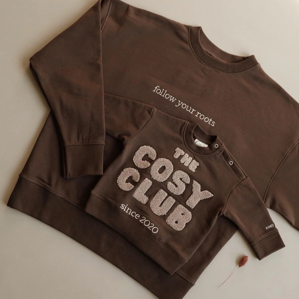 Family Sweatshirt - Chocolate Brown - The Cosy Club - Image 17