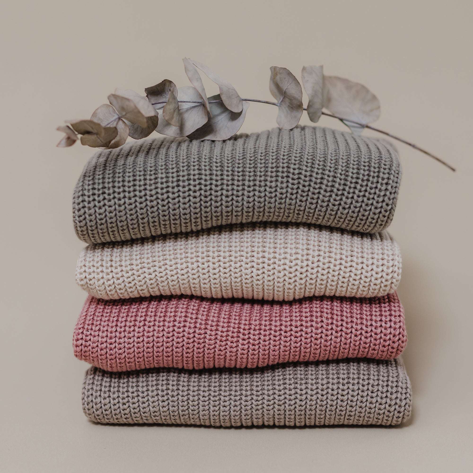 Organic Oversize Knit Pulli - Sand - Image 13