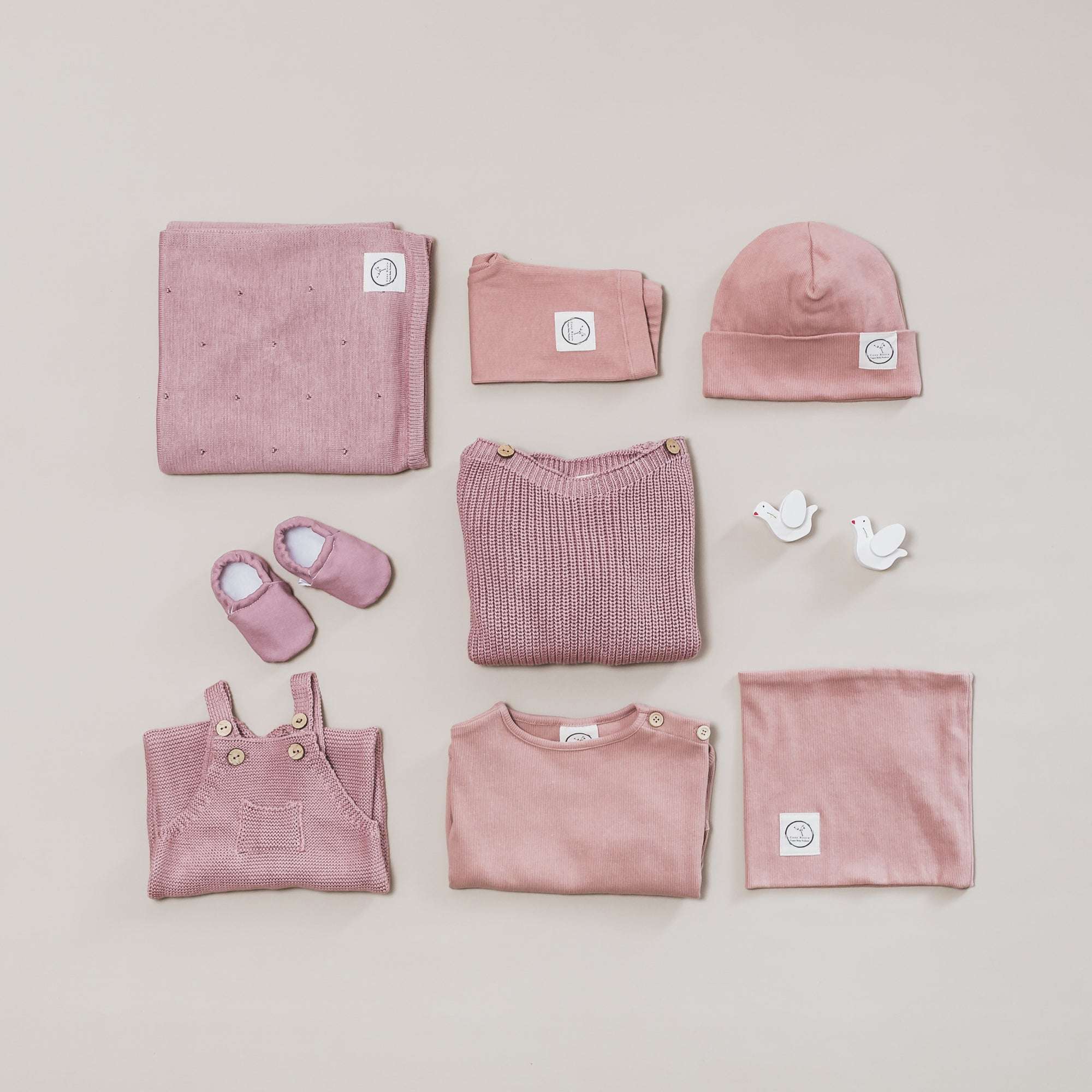 Organic Oversize Knit Pulli - Dusty Rose - Image 9
