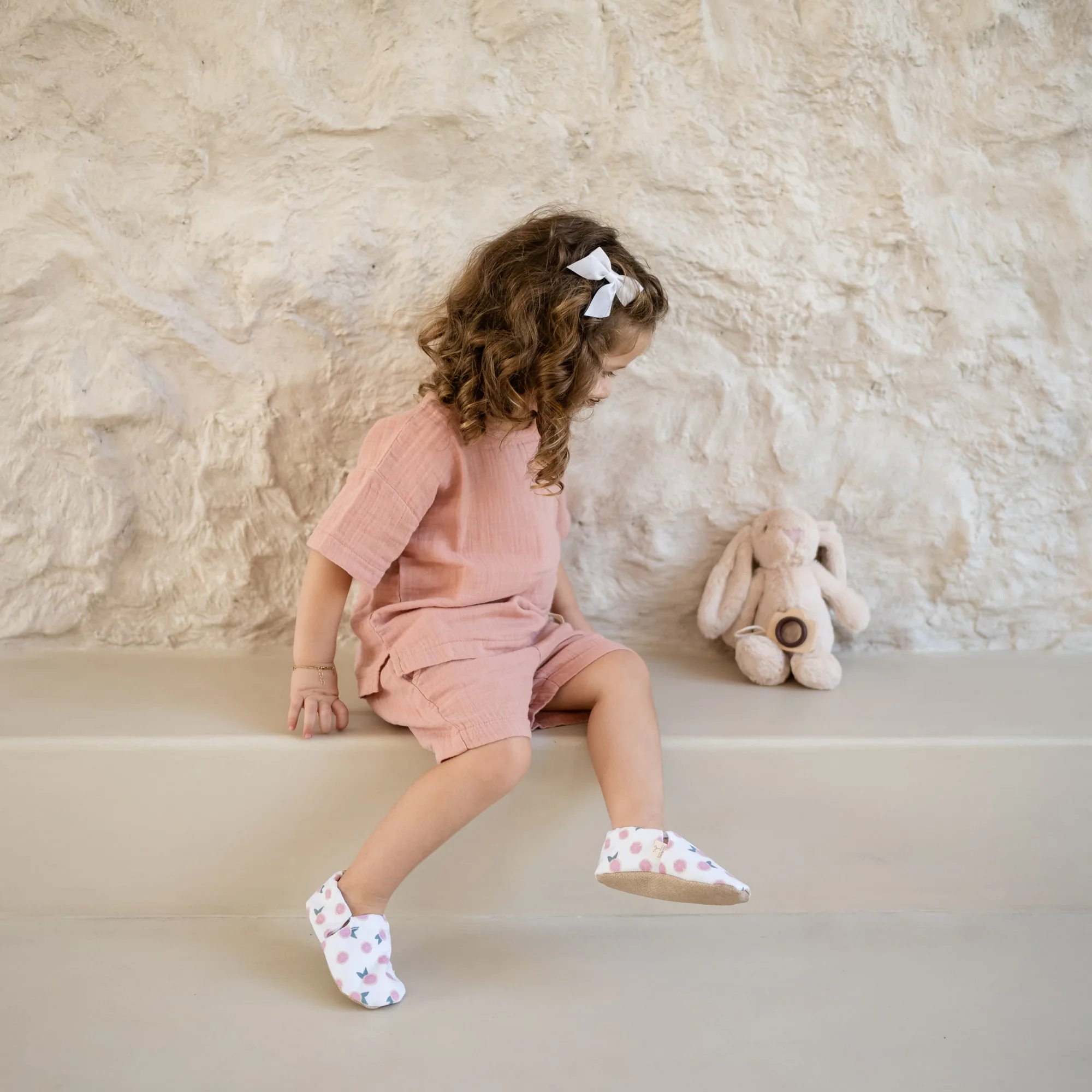 Organic Muslin Shorts - Dusty Rose - Image 11