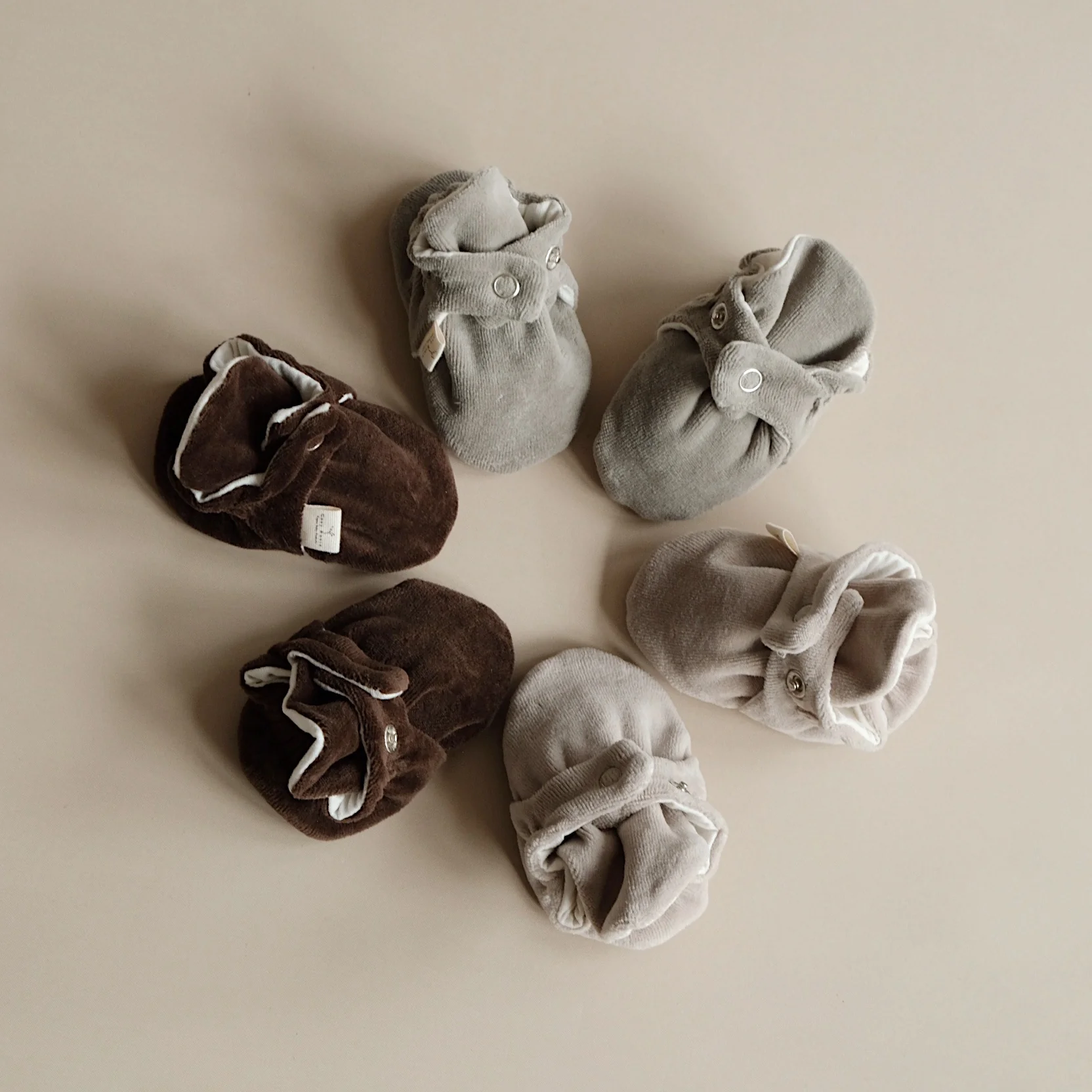 Organic Nicky Booties - Caramel - Image 6