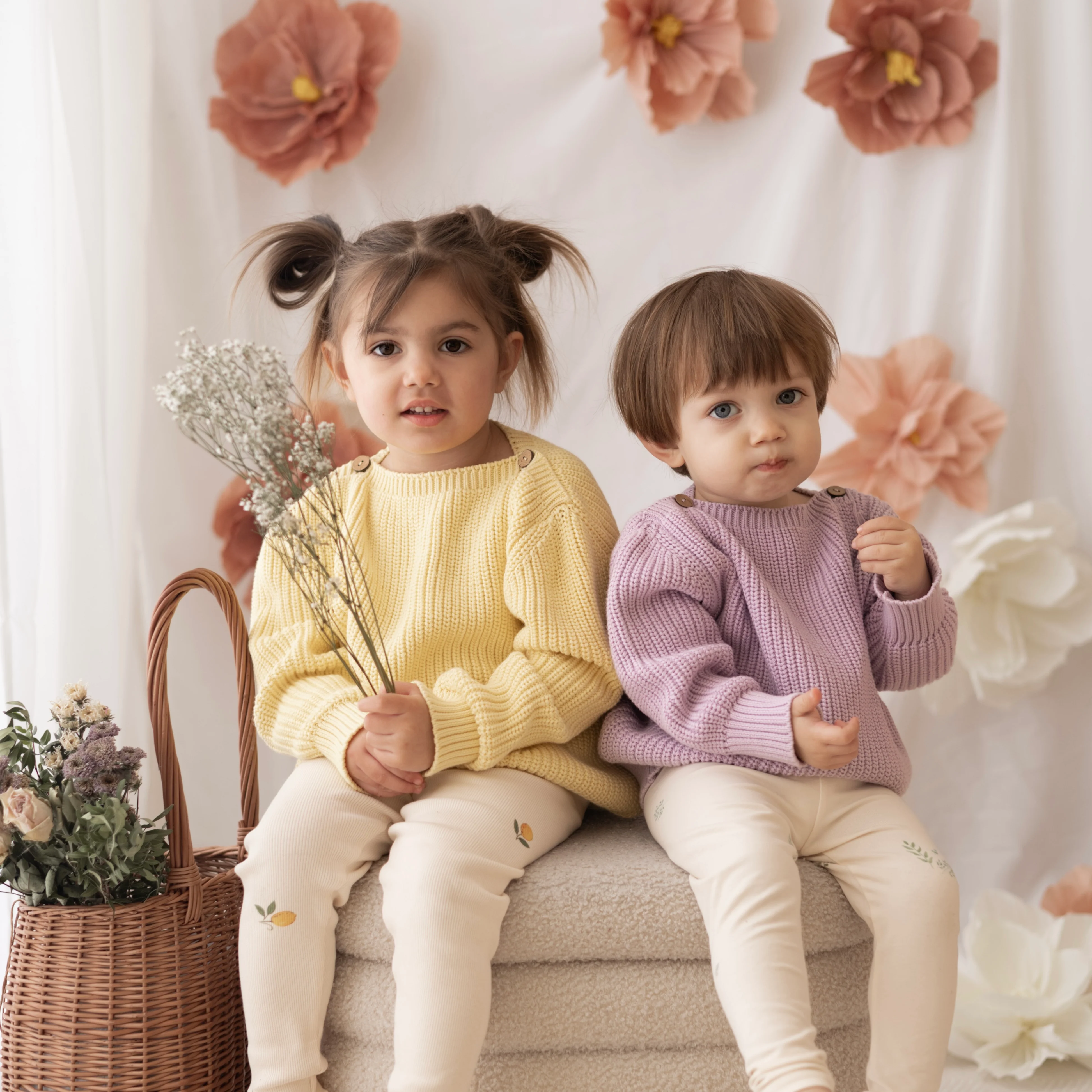 Organic Oversize Knit Pulli - Lavender - Image 15
