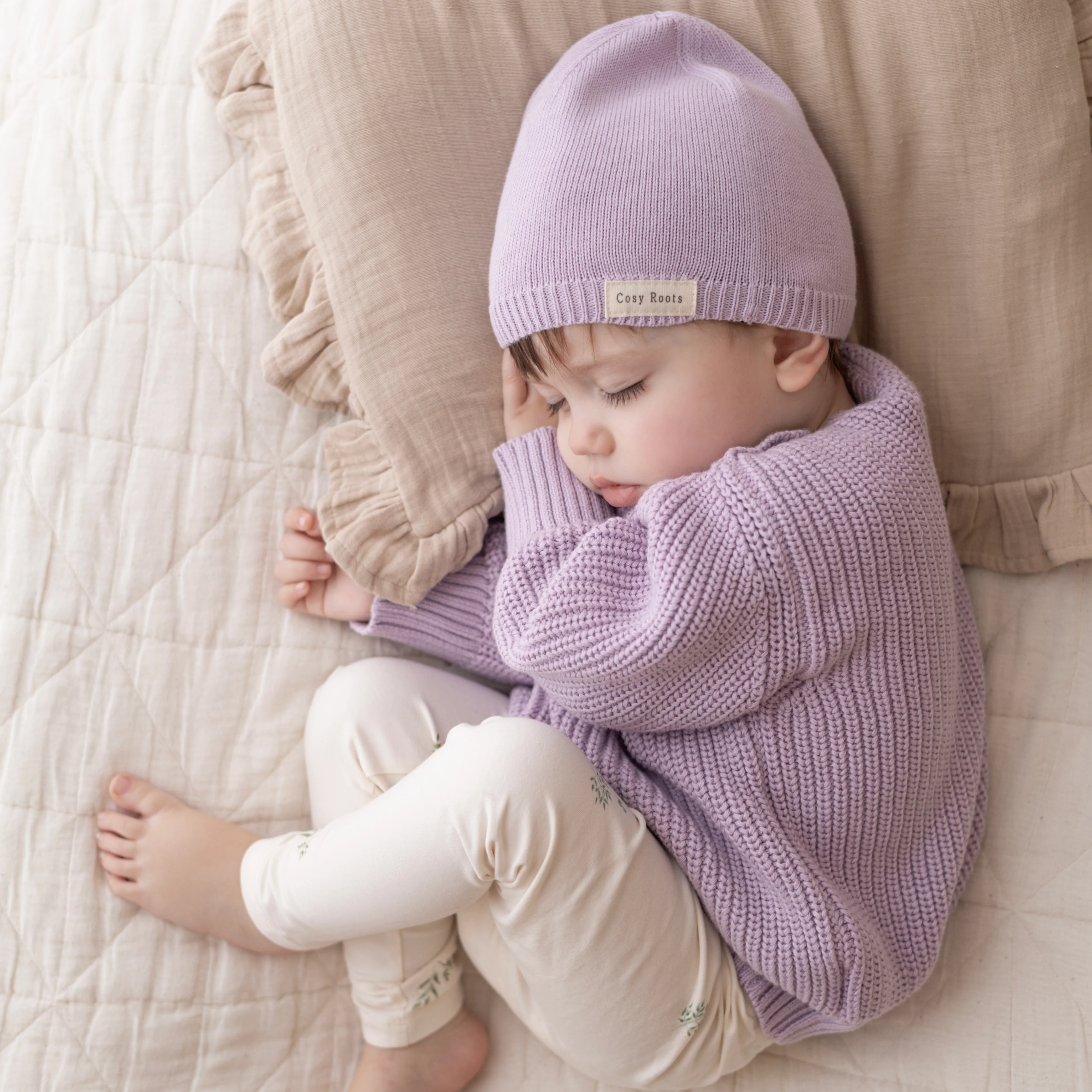 Organic Oversize Knit Pulli - Lavender - Image 16