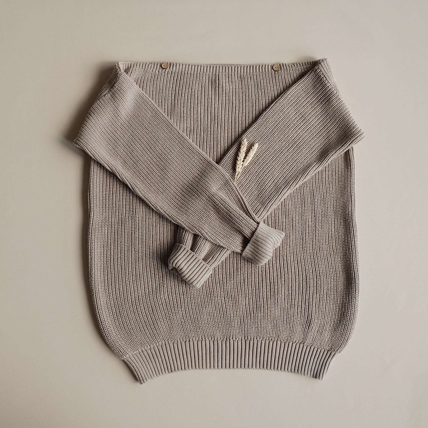 Organic Knit Pulli - MUM - Caramel - SALE- OVERSIZE FIT