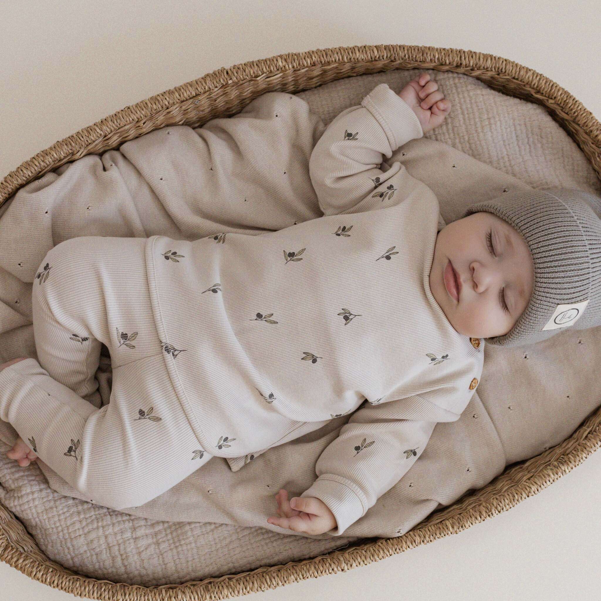 Organic Rib Sweatshirt - Tiny Olives - Image 8