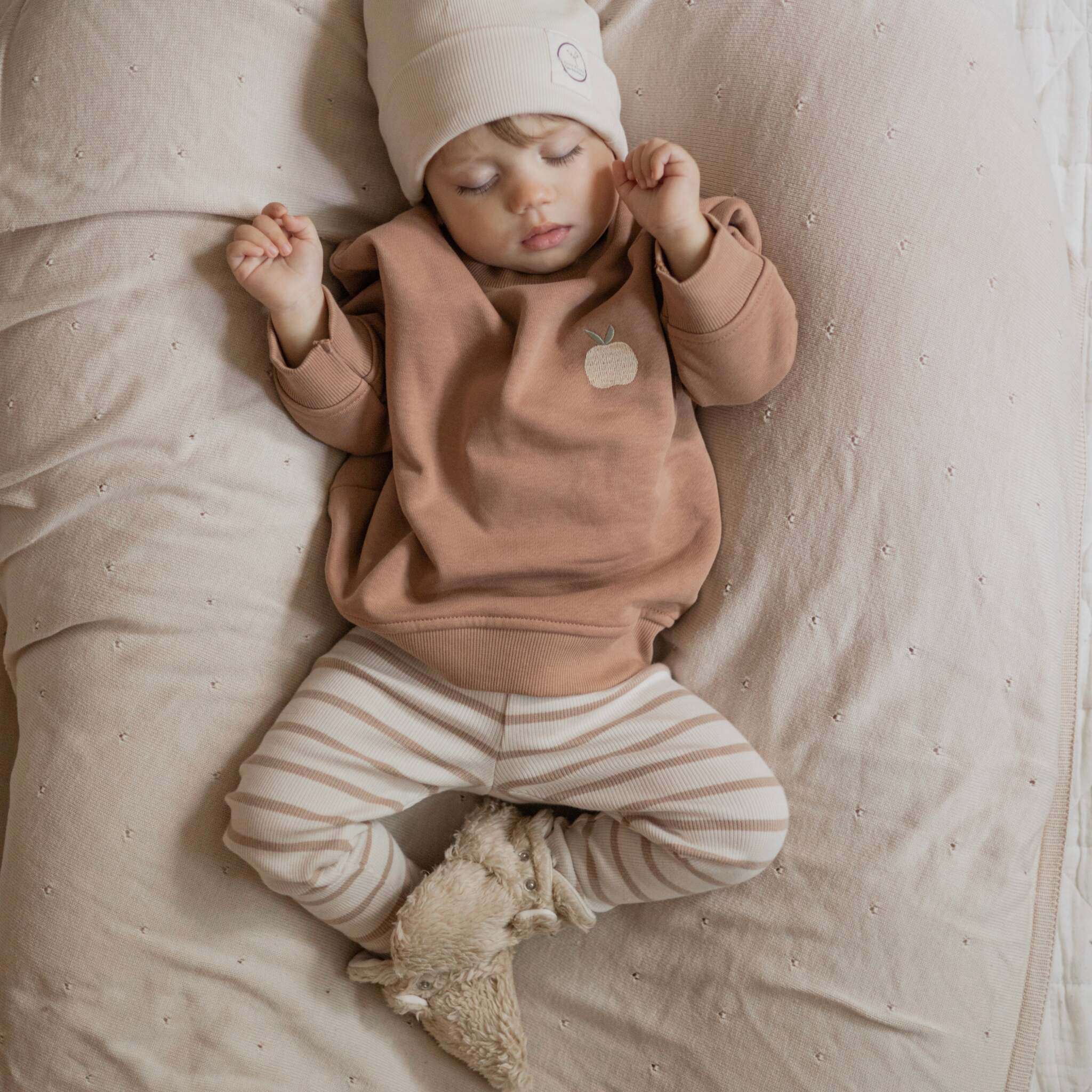 Organic Teddy Booties - Cream - SALE - Image 11
