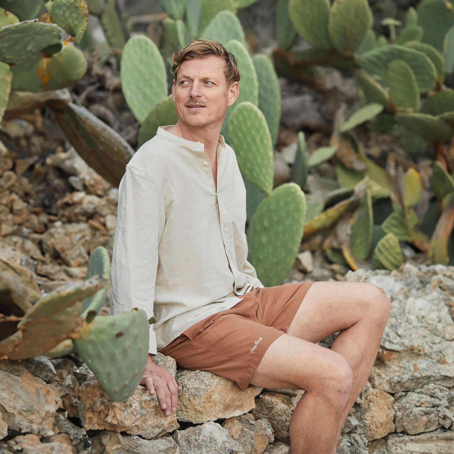 Sustainable DAD Swimshort - Walnut - Image 3