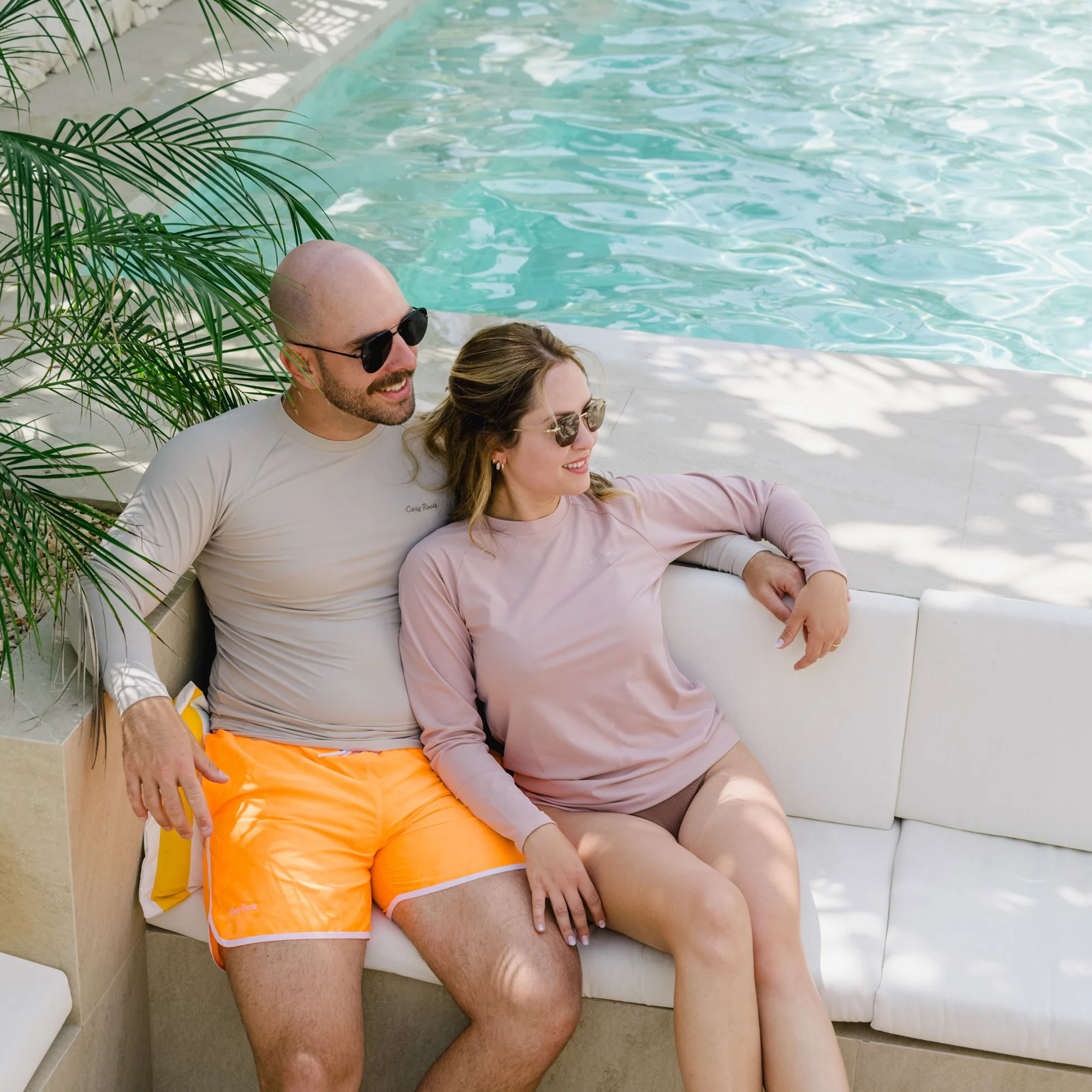 Sustainable DAD UV Shirt - Sand (UV STANDARD 801) - Image 3