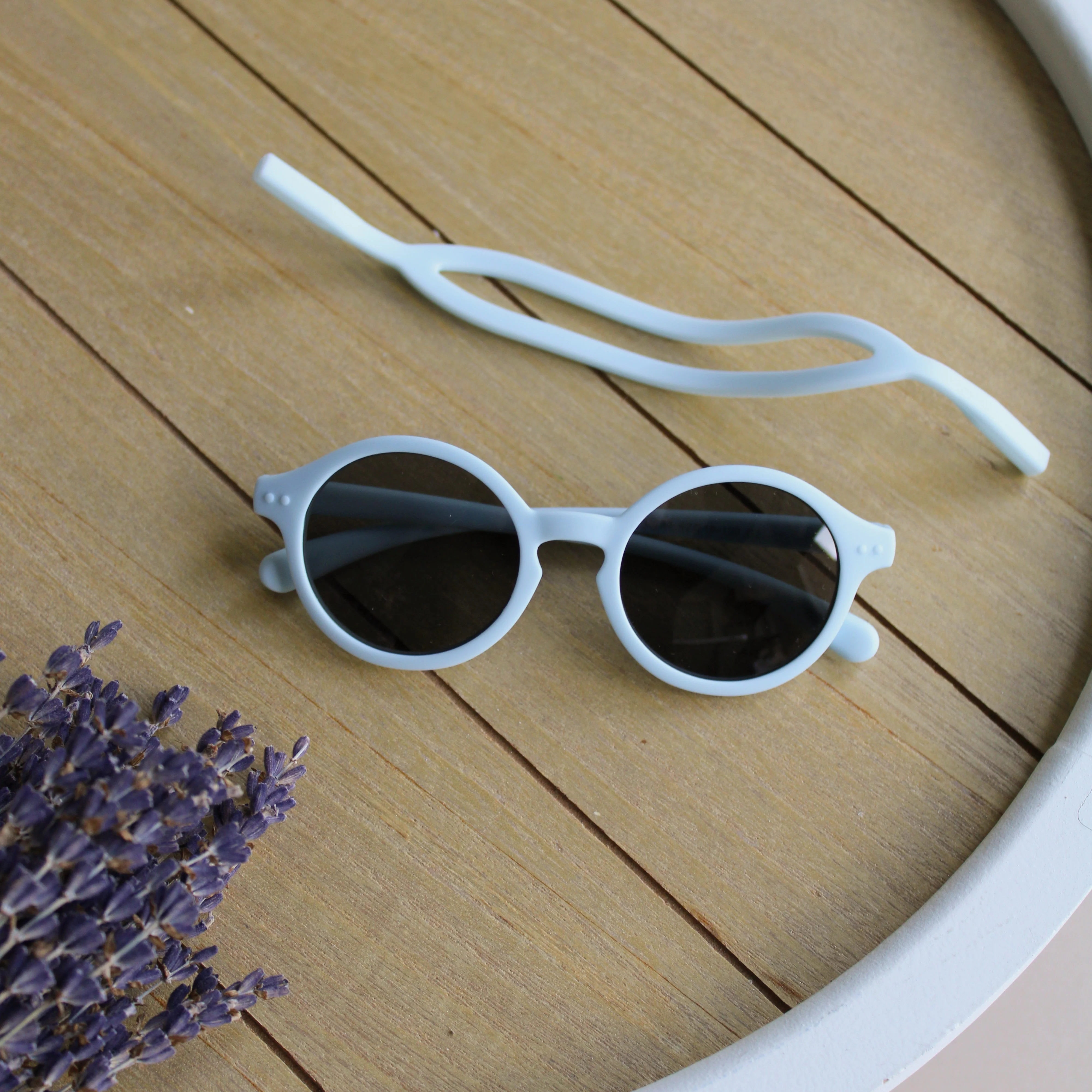 Sustainable Sunglasses - Dusty Blue - Image 5