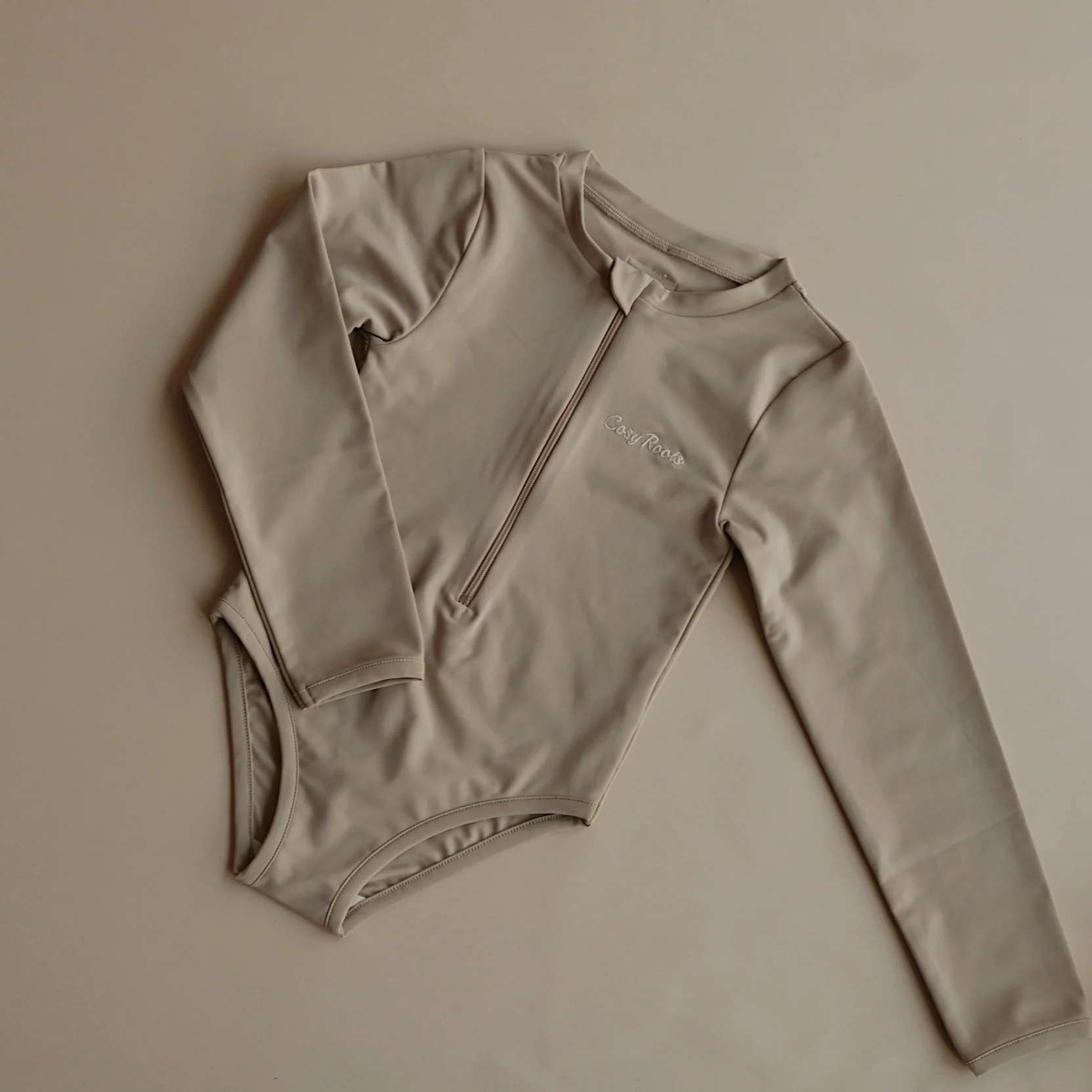 Sustainable UV Longsleeved Bathing Suit - Caramel (UV STANDARD 801) - Image 4