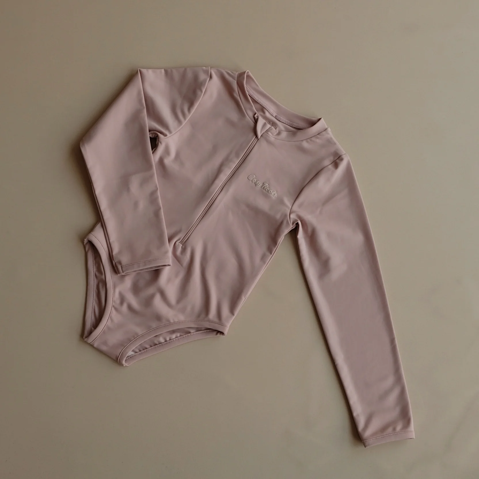 Sustainable UV Longsleeved Bathing Suit - Dusty Rose (UV STANDARD 801) - Image 6