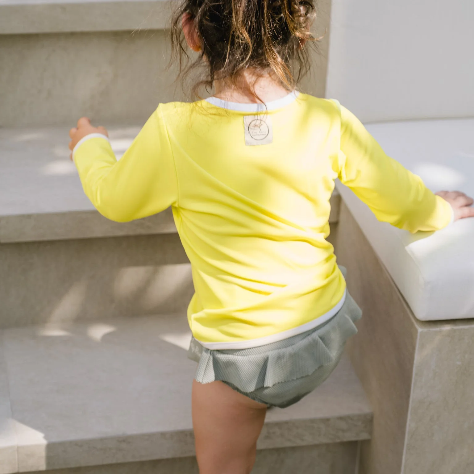 Sustainable UV Shirt - Bright Yellow (UV STANDARD 801) - Image 5