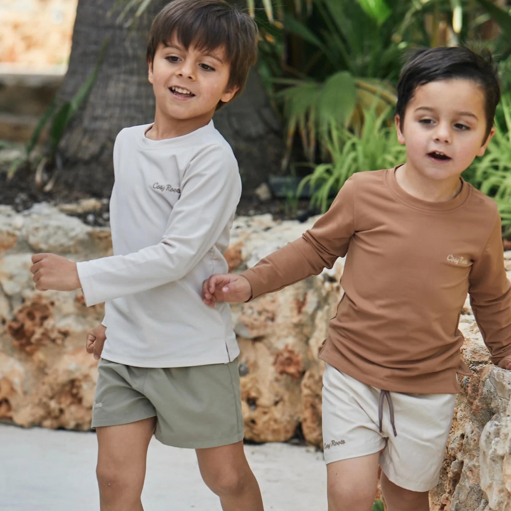 Sustainable UV Shirt - Sand (UV STANDARD 801) - Image 9