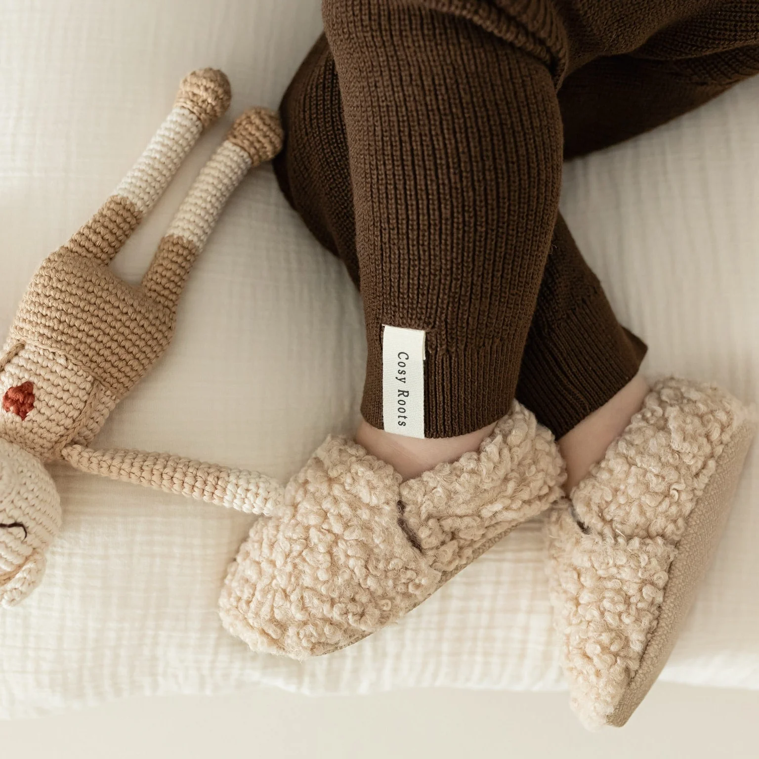 Vegan Shoes -Cosy Roots - Teddy Shoes - Sand - Image 4