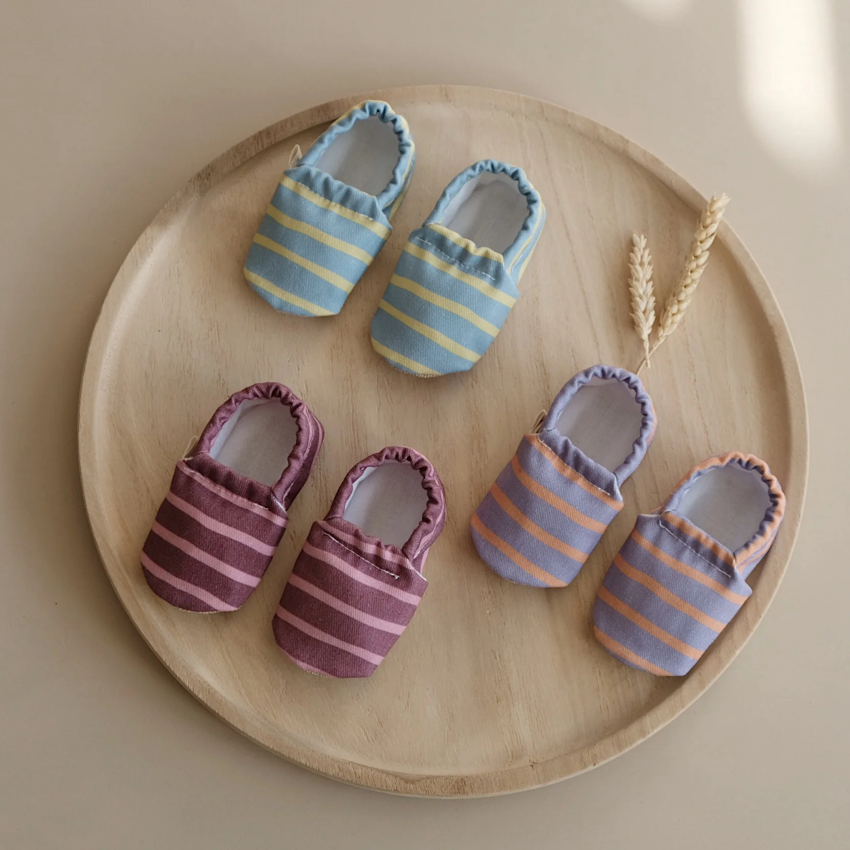 Vegan Shoes - Ocean Lemon (blue/yellow striped) - Image 4